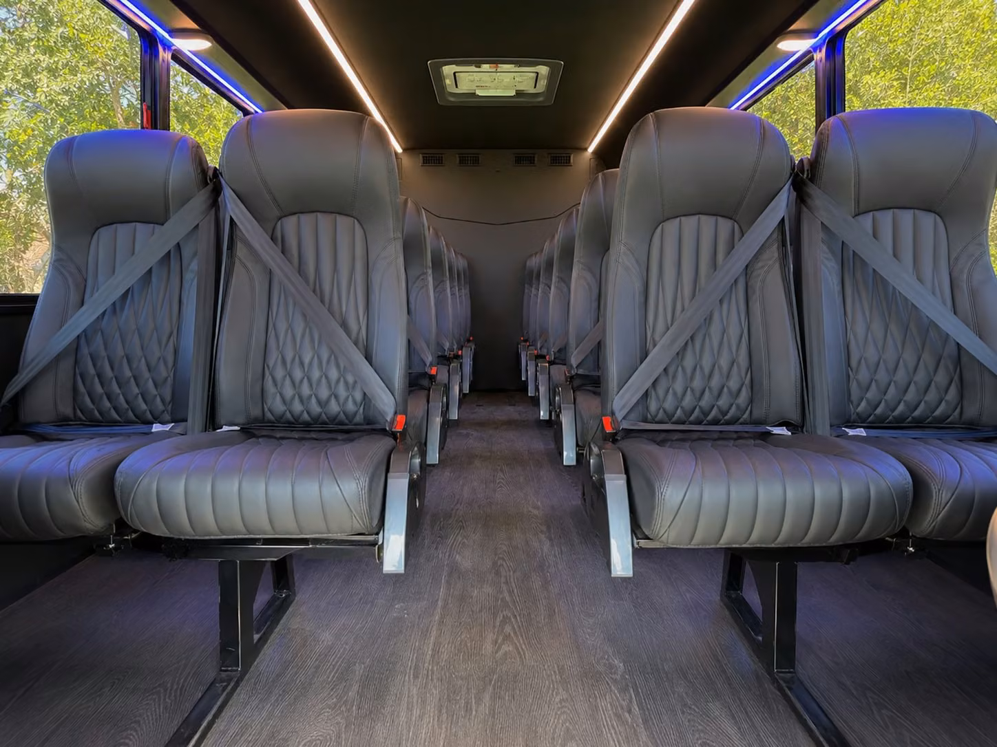 18 passenger minibus interior