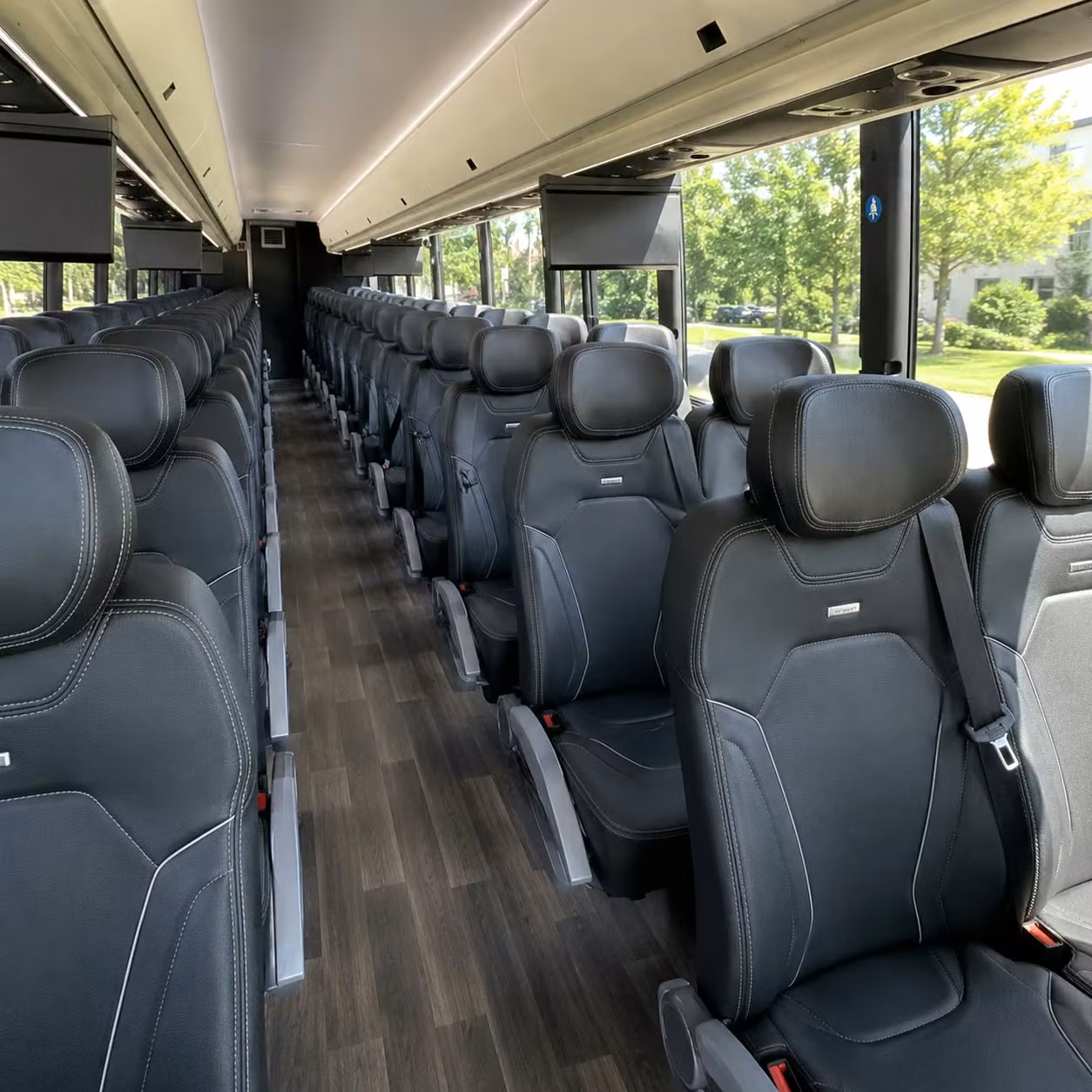 cedar rapids charter bus rental inside
